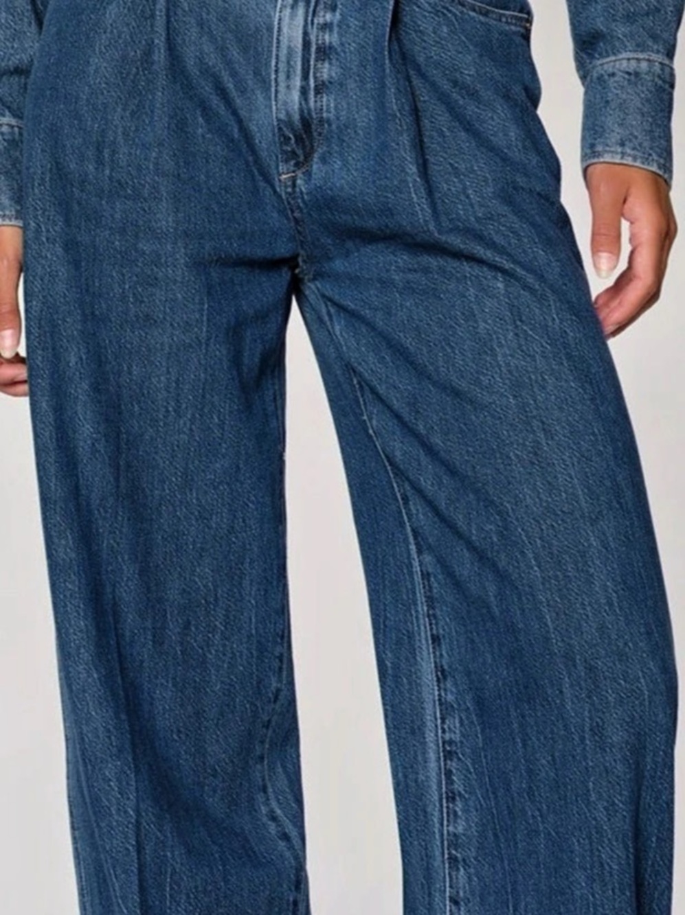 DL1961 High Waist Wide Leg Jeans Wide Leg Jeans in Blue